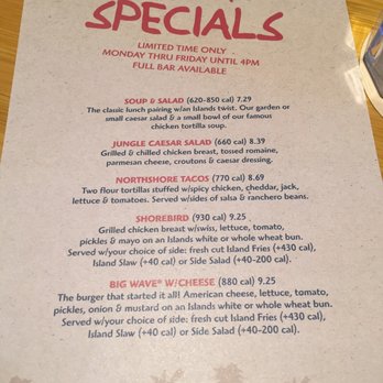 Islands Restaurant - Lunch specials - Burgers Near Me - Northridge, California