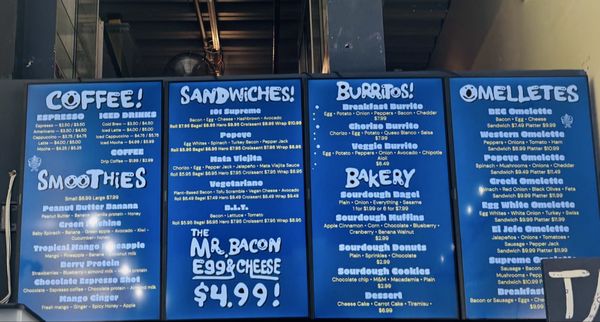 Menu photo 1 Mr Bacon Egg & Cheese New York, NY Menu photo 1 Mr Bacon Egg & Cheese New York, NY