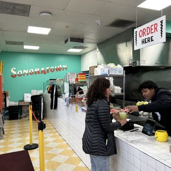 Sonoratown - Inside at the cashier - Mexican Near Me - Los Angeles, California