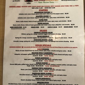 Kimchichanga - Menu (11/7/19) - Korean Near Me - Riverside, California Kimchichanga - Menu (11/7/19) - Korean Near Me - Riverside, California