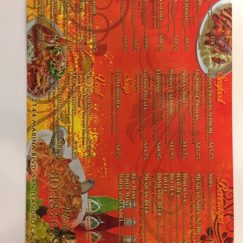 Marina Restaurant - Menu - Mexican Near Me - San Leandro, California