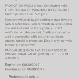 This Groupon was denied, server said it's not valid on a Friday night...