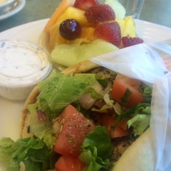 Ikaros Diner - Chicken and pita with fruit salad. - Diners Near Me - New Windsor, New York Ikaros Diner - Chicken and pita with fruit salad. - Diners Near Me - New Windsor, New York