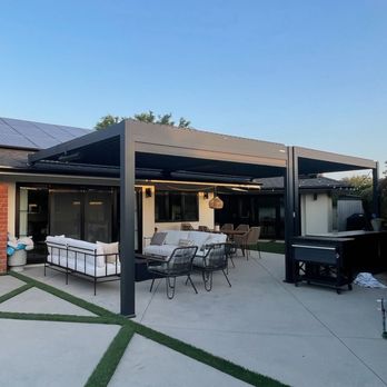 Fwa General Construction - Louvered pergola mounted on roof - Flooring Near Me Fwa General Construction - Louvered pergola mounted on roof - Flooring Near Me