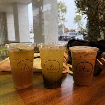 Atra Cafe - Longan, genmaicha, then viet coffee - Coffee & Tea Near Me - Fountain Valley, California
