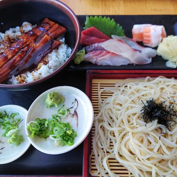 Ichimi Ann - Anago rice bowl with sashimi and cold udon - Japanese Near Me - Torrance, California Ichimi Ann - Anago rice bowl with sashimi and cold udon - Japanese Near Me - Torrance, California