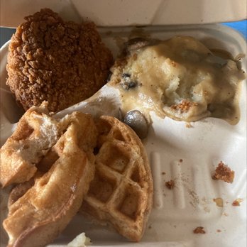 Garden Grill - Chicken and Waffles meal. I don't recommend - Vegan Near Me - Las Vegas, Nevada Garden Grill - Chicken and Waffles meal. I don't recommend - Vegan Near Me - Las Vegas, Nevada