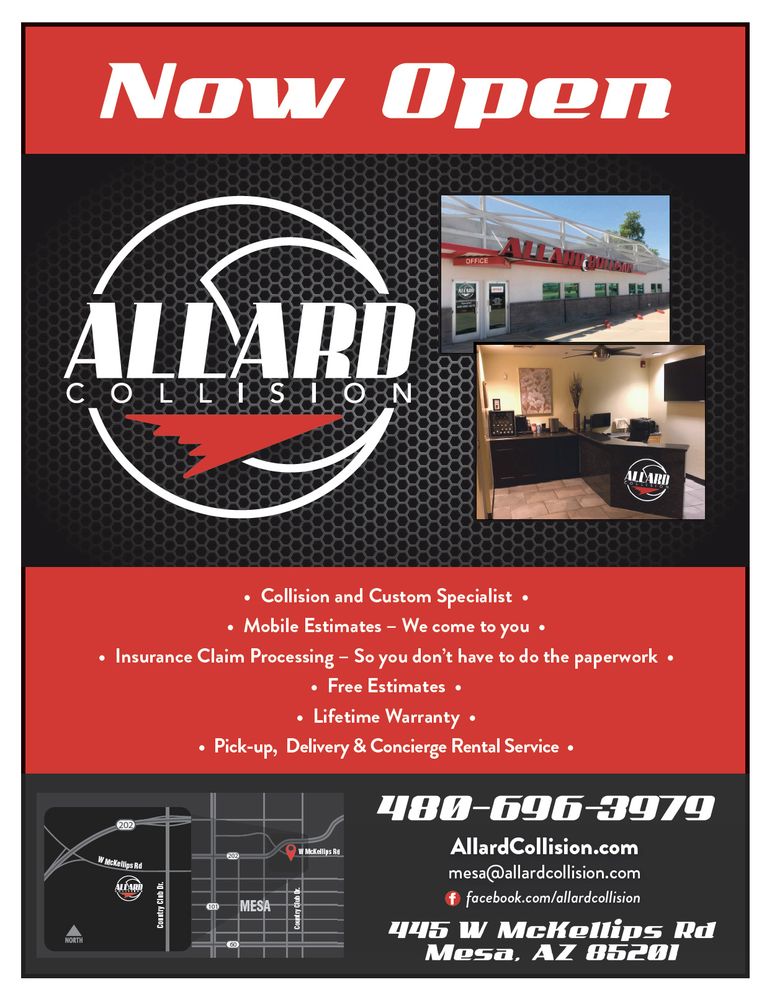 ALLARD COLLISION Body Shops 445 W McKellips Rd, Mesa, AZ Phone