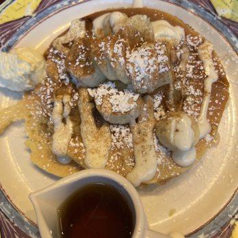 Miss Shirley's Cafe, Inner Harbor - Gluten-free pancakes (Cinnamon Danish and banana) - Breakfast & Brunch Near Me - Baltimore, Maryland Miss Shirley's Cafe, Inner Harbor - Gluten-free pancakes (Cinnamon Danish and banana) - Breakfast & Brunch Near Me - Baltimore, Maryland