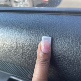 Cracked nail Cracked nail