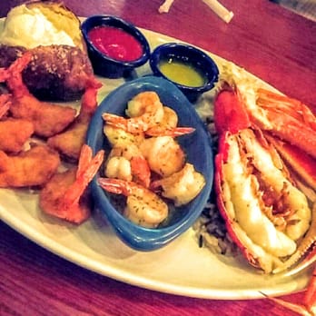 Red Lobster - Sampler i believe? Fed two people! - Seafood Near Me - Valencia, California