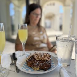 Cafe Parisian - Almond croissant and mimosa's