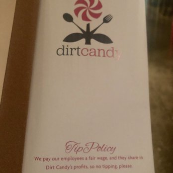 Dirt Candy - Tipping policy - Vegetarian Near Me - New York, New York