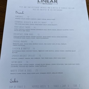 Linear Restaurant - New American Near Me - Grand Rapids, Michigan