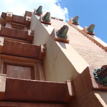 Mexico Pavilion - Closer look at the Mayan pyramid - Amusement Parks Near Me - Orlando, Florida