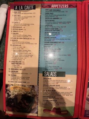Menu photo 6 Maya Mexican Restaurant Homewood, AL