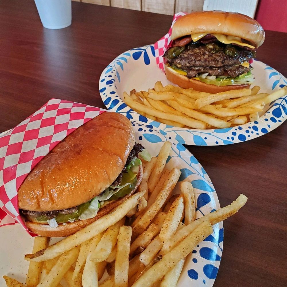Top of the Hill - Greasy Burger Logo