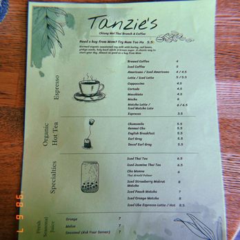 Tanzie's - Drink Menu - Salad Near Me - Berkeley, California Tanzie's - Drink Menu - Salad Near Me - Berkeley, California