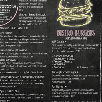 Baker's Sweets Bistro & Bakery - Menu - Bakeries Near Me - Sumter, South Carolina