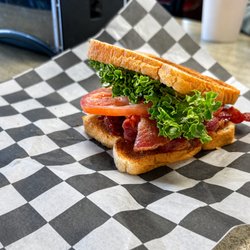 The Little Twirl On Main - BLT Sandwich loaded with crispy bacon.