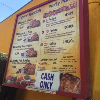 Pepe's Pollo - Current price. June 2016. - New American Near Me - Lynwood, California