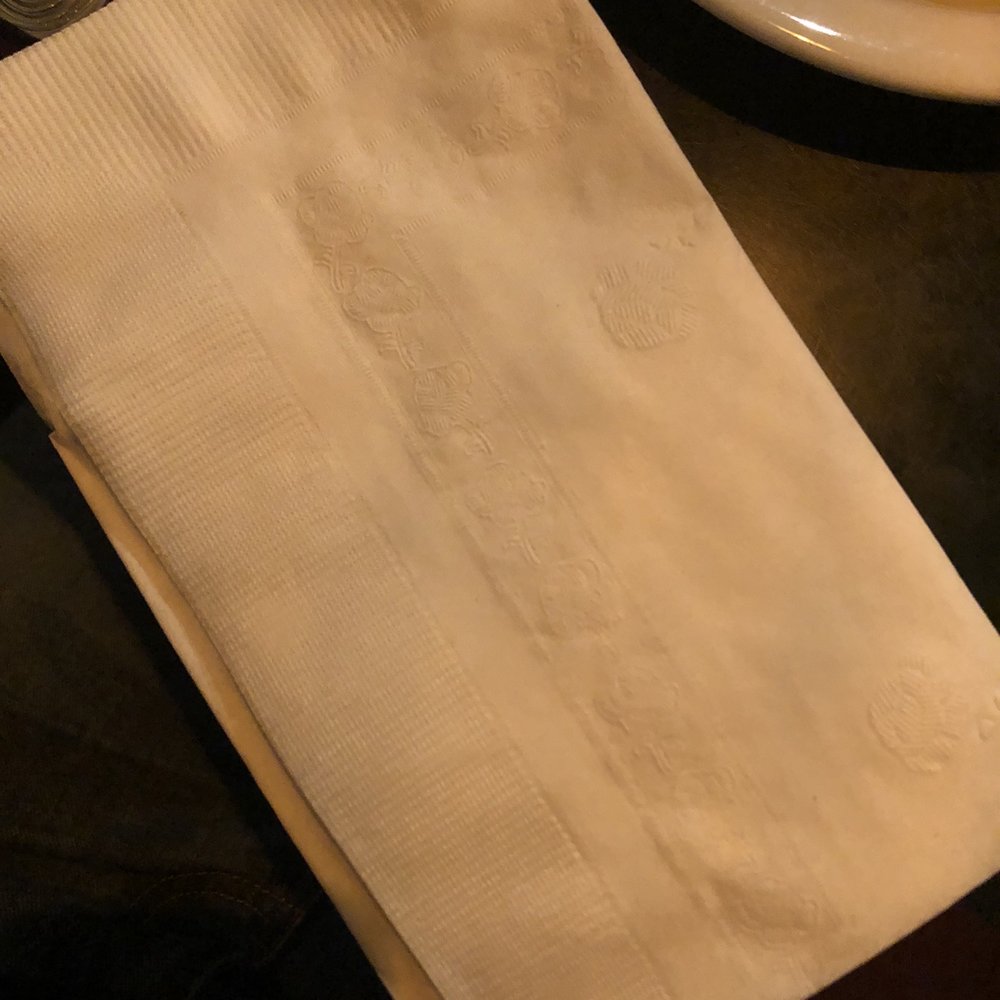Napkins varied... Napkins varied...