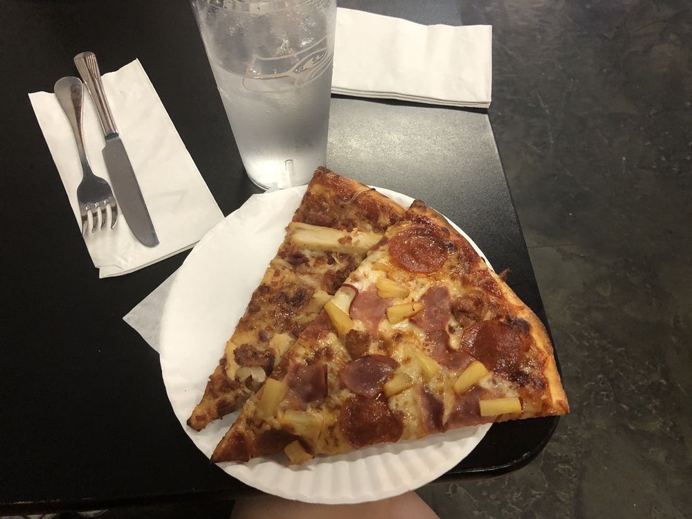 Food from Sweet Basil Pizzeria