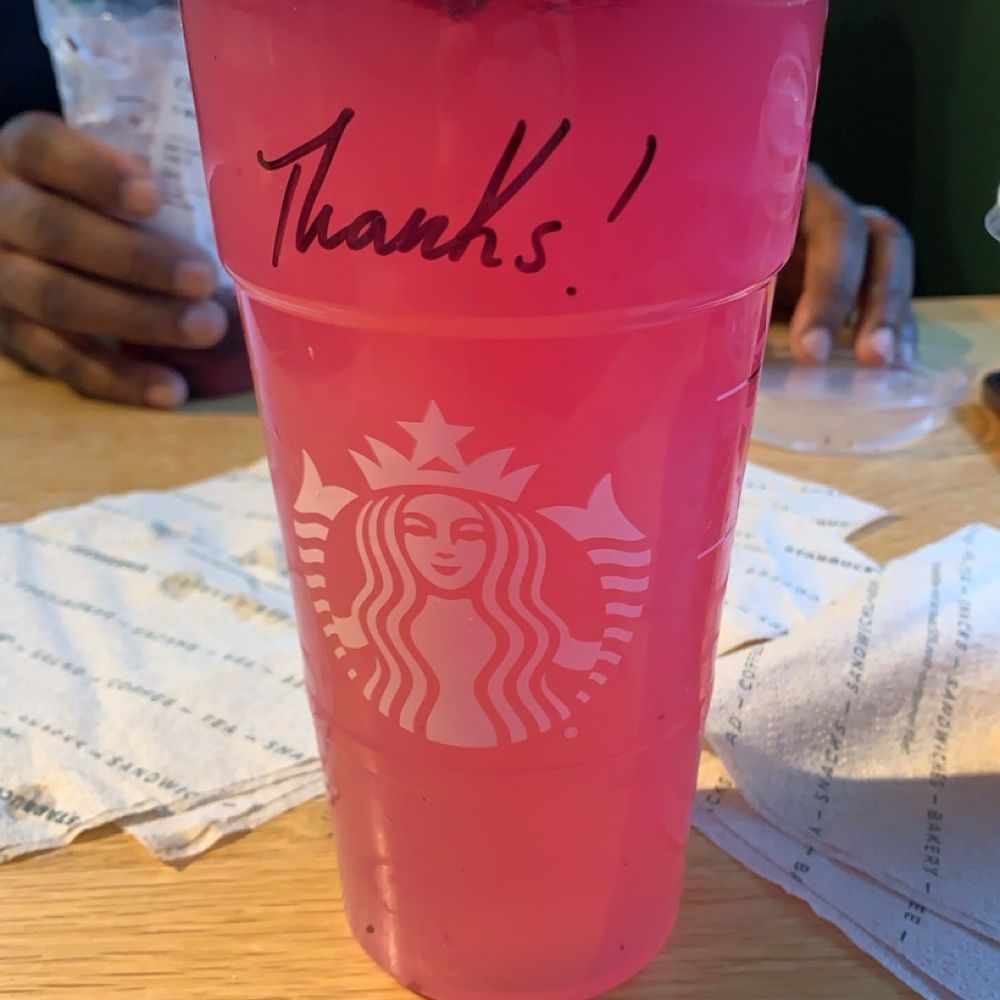 Starbucks - Dragon fruit Mango Dragonfruit Lemonade Refresher - Coffee & Tea Near Me - Overland Park, Kansas