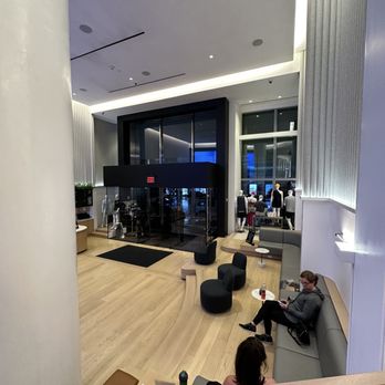 Peloton Studios - Bottom level where all the studios for classes are located 9/2023 - Cycling Classes Near Me - New York, New York