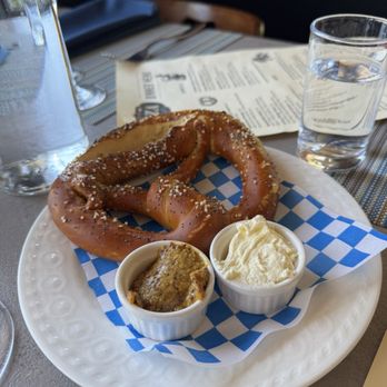 Tisza Bistro - Homemade pretzel - so, so good! The perfect balance of seasonings and the mustard went perfectly with it! - Modern European Near Me - Healdsburg, California Tisza Bistro - Homemade pretzel - so, so good! The perfect balance of seasonings and the mustard went perfectly with it! - Modern European Near Me - Healdsburg, California