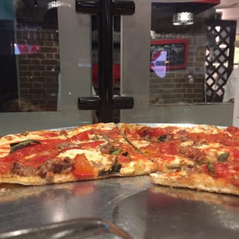 Juliana's - Margherita with sausage, onion and pepper pizza - Pizza Near Me - Brooklyn, New York Juliana's - Margherita with sausage, onion and pepper pizza - Pizza Near Me - Brooklyn, New York