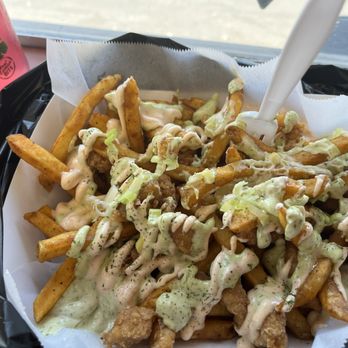 Oaktown Kabobs - Chicken pop corn with fries - Halal Near Me - Oakland, California Oaktown Kabobs - Chicken pop corn with fries - Halal Near Me - Oakland, California