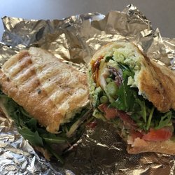 East King Culinary - Italian with homemade pesto, tomato, asparagus, arugula and provolone.