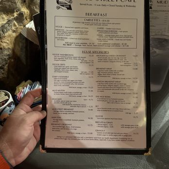 Mud Street Cafe - Menu 9/1/23 - Cafes Near Me - Eureka Springs, Arkansas