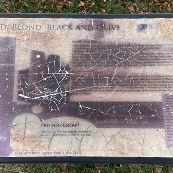 Red, Blonde, Black, and Olive - Public Art Near Me - Bloomington, Indiana Red, Blonde, Black, and Olive - Public Art Near Me - Bloomington, Indiana