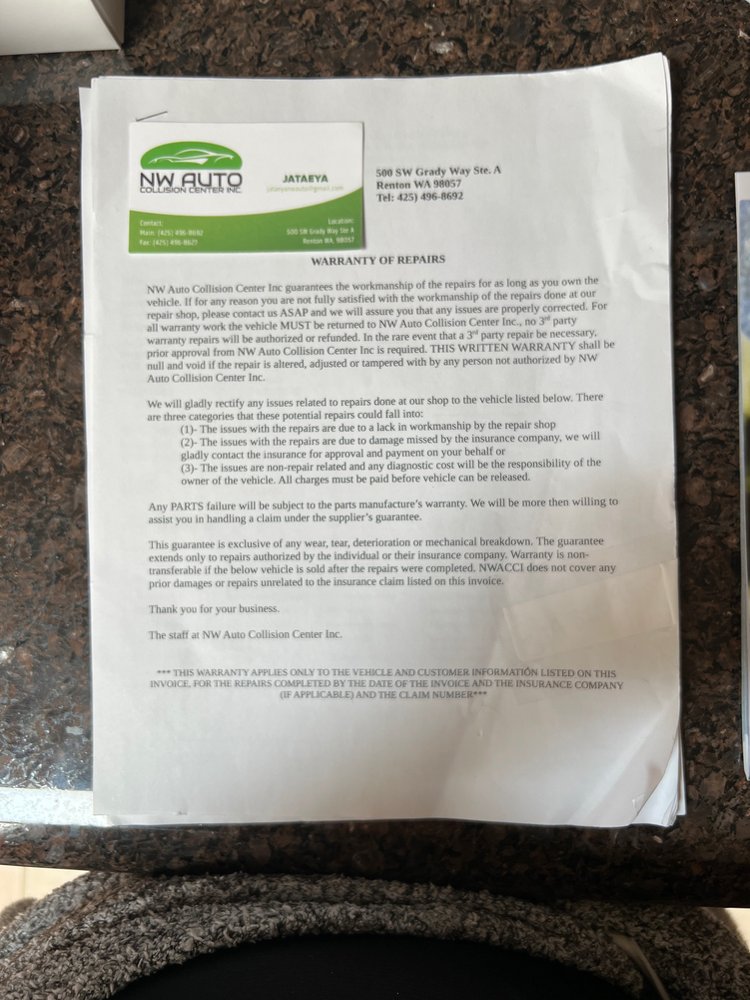 NW AUTO COLLISION CENTER - Updated June 2025 - 16 Photos & 10 Reviews