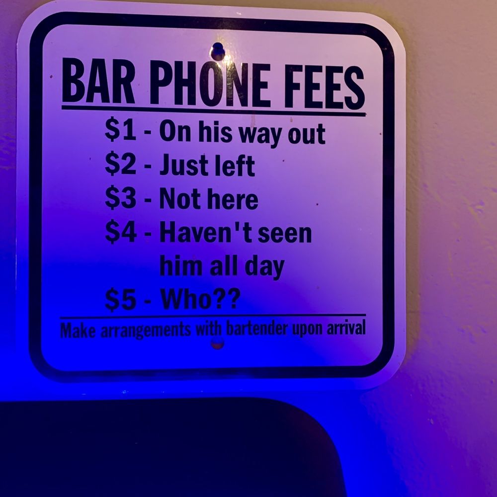 the rock yard tavern - Cool sign near jukebox - Beer Bar Near Me - Exeter, California