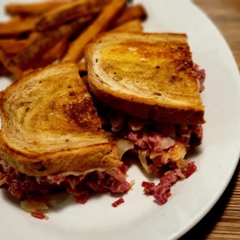 Riverfront Grille - Reuben sammie with seasoned fries. - American Near Me - Rock Island, Illinois Riverfront Grille - Reuben sammie with seasoned fries. - American Near Me - Rock Island, Illinois