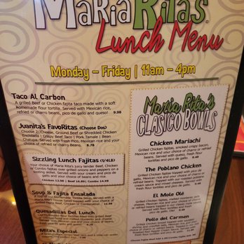 Maria Rita's Tex-Mex - Menu - Tex-Mex Near Me - Houston, Texas Maria Rita's Tex-Mex - Menu - Tex-Mex Near Me - Houston, Texas
