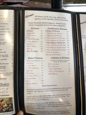 Menu photo 3 Yamato Myrtle Beach, SC