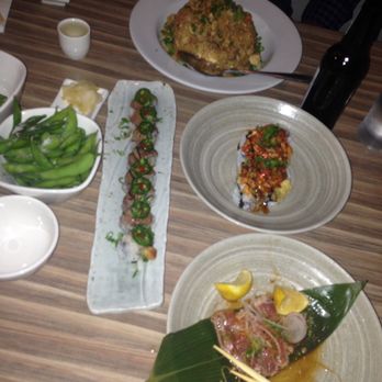 Top Sushi - Date night! Edamame, Steak and Shrimp Roll, Beef Sashimi, Combo Fried Rice - Sushi Bars Near Me - Richmond, Texas Top Sushi - Date night! Edamame, Steak and Shrimp Roll, Beef Sashimi, Combo Fried Rice - Sushi Bars Near Me - Richmond, Texas