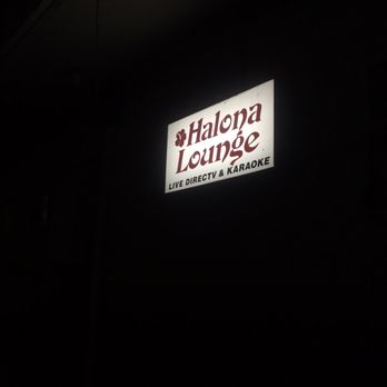 Halona Lounge - a sign in the dark - Bars Near Me - Honolulu, Hawaii Halona Lounge - a sign in the dark - Bars Near Me - Honolulu, Hawaii