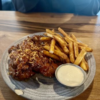 The Brick Kitchen + Lounge - Chicken Tenders (fish sauce) and fries - Beer Bar Near Me - Renton, Washington The Brick Kitchen + Lounge - Chicken Tenders (fish sauce) and fries - Beer Bar Near Me - Renton, Washington