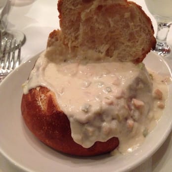 Atlantic Fish - Chowder bread bowl, pretty large! - Seafood Near Me - Boston, Massachusetts