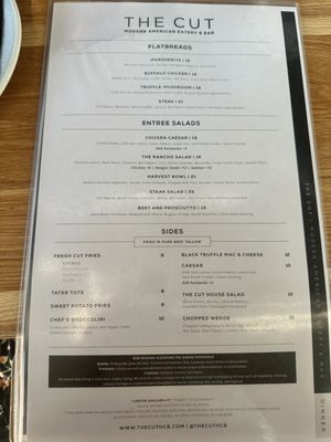 Menu photo 4 The Cut Rancho Cucamonga, CA