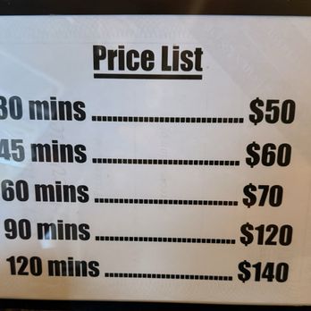 San Diego Massage & Spa - This is only part of their fee. They also DEMAND you pay their pre determined tips on the other photo. Ridiculous - Massage Near Me - Oceanside, California