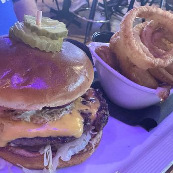 The Porch - Porch Burger with egg - Cocktail Bars Near Me - Tempe, Arizona