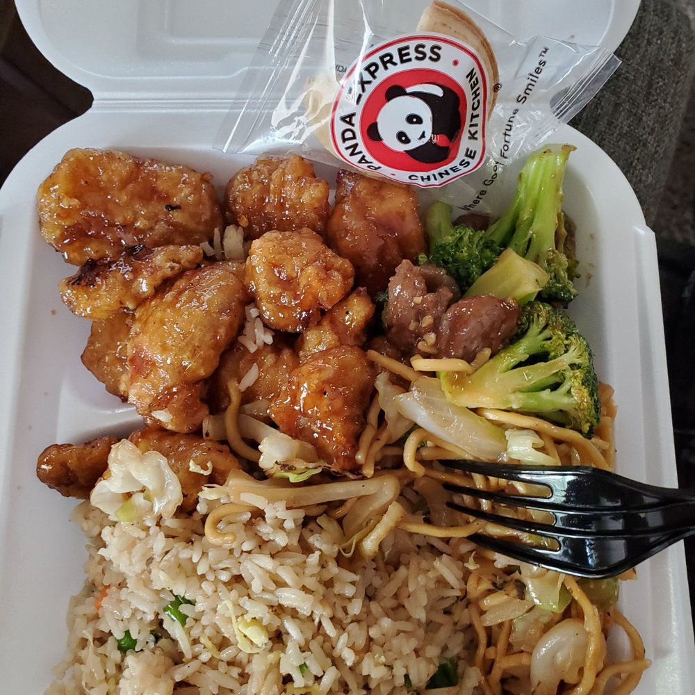Panda Express - Look at the picture, there was 1 fork full of chowmein. Only 2 pieces of beef. Price of over $8, it was a poor value. Very disappointing! - Chinese Near Me - Perris, California Panda Express - Look at the picture, there was 1 fork full of chowmein. Only 2 pieces of beef. Price of over $8, it was a poor value. Very disappointing! - Chinese Near Me - Perris, California