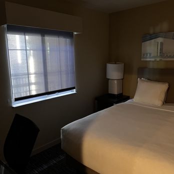 Hyatt House Pleasanton - Guest room with both black-out curtain and regular shade - Hotels Near Me - Pleasanton, California Hyatt House Pleasanton - Guest room with both black-out curtain and regular shade - Hotels Near Me - Pleasanton, California