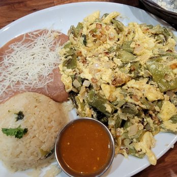 Cafe De Olla - Huevos con nopales   Translated: Eggs with cactus - American Near Me - Monrovia, California